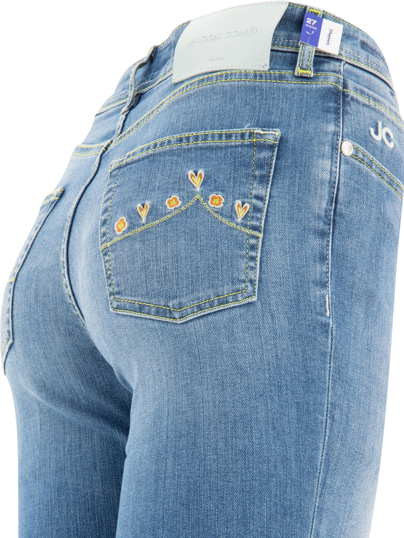 JACOB COHEN Light Blue Victoria Crop jeans